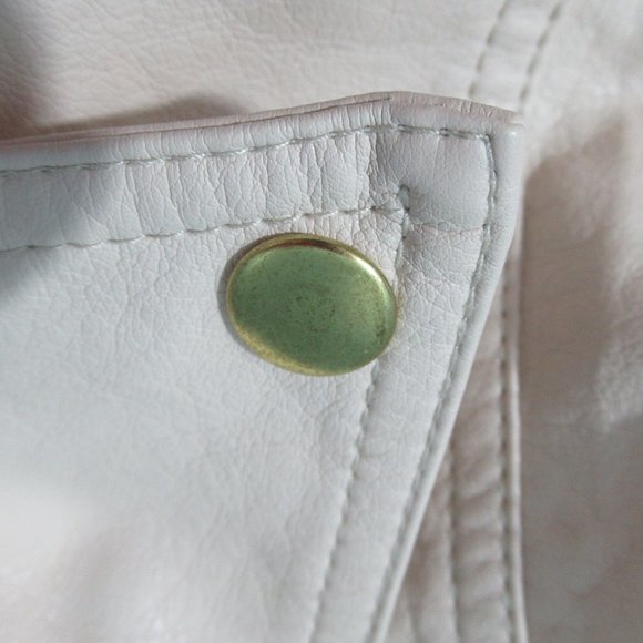 JLO Jennifer Lopez Beige Moto Jacket - Picture 11 of 11